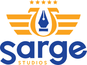 Sarge Studios logo - graphic design and web development brand based in Shuswap near Salmon Arm, BC