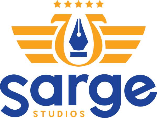 Sarge Studios logo - graphic design and web development brand based in Shuswap near Salmon Arm, BC